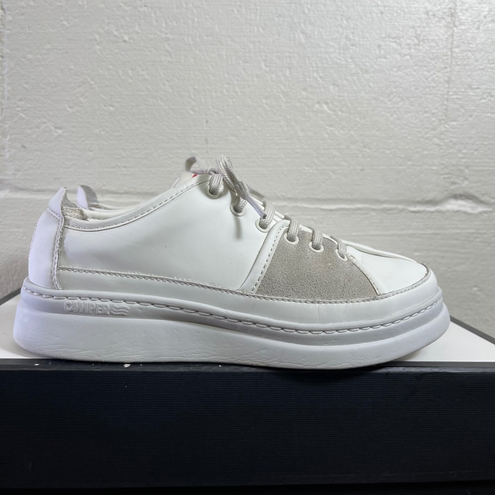 Camper Runner Up Trainers K201580-001 White Leather Sneaker Womens 38 EU/7.5 US